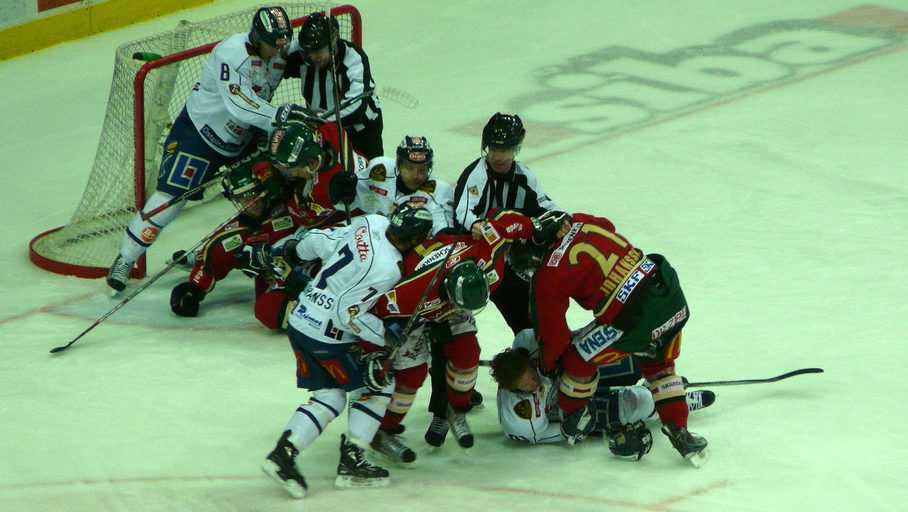 Bench Clearing Brawl at Mennonite Church Hockey Tournament