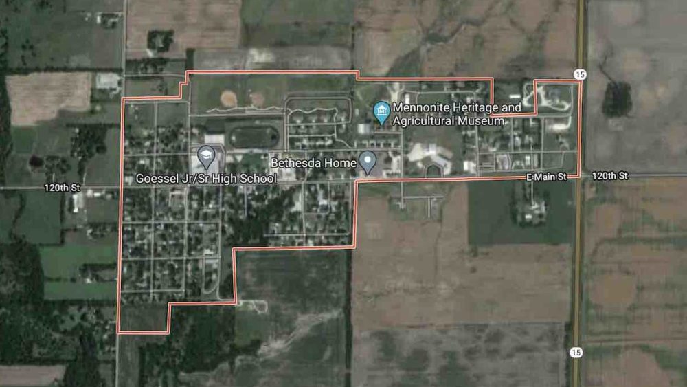 Why is the Mennonite Town of Goessel, Kansas Shaped Like a Gun?