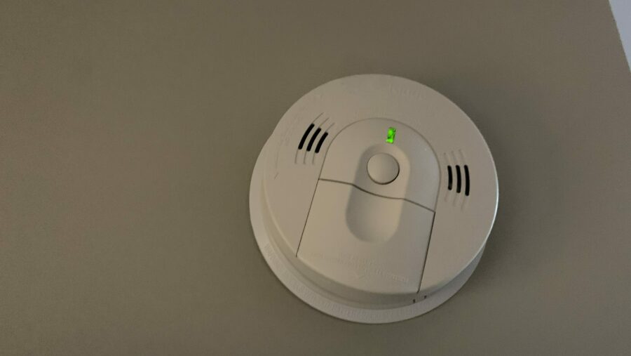Smoke Detector Battery Conveniently Programmed to Expire and Chirp